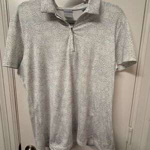 Dunning Golf Women’s Light Gray Speckled Polo Shirt